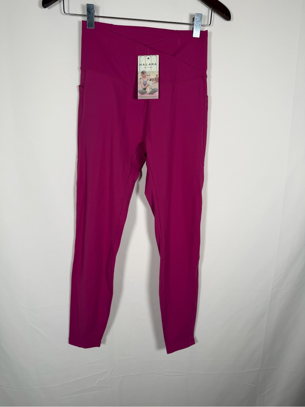 HALARA Cloudful 7/8 Magenta High-Waist Leggings